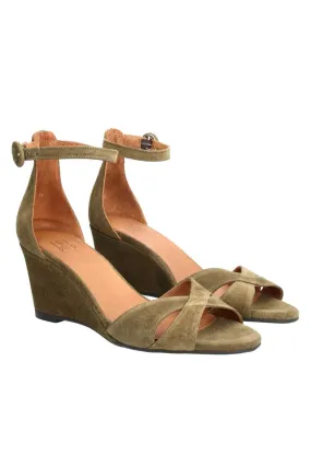 Billi Bi A2090 Army Babysilk Suede Sandals - Women’s Fashion Footwear