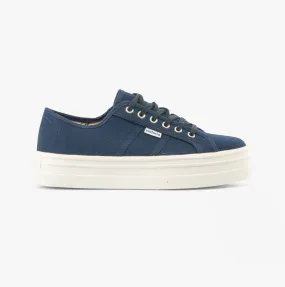 ABRIL Womens Slip-On Pumps Blue