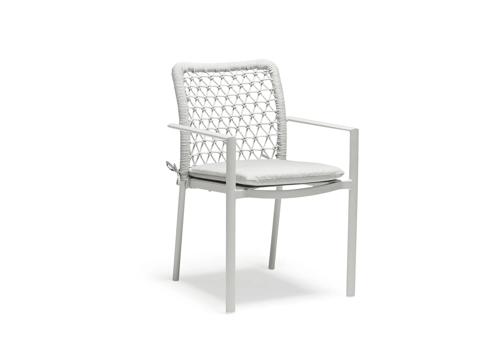Modern Amberly Dining Chair in Elegant Light Grey Upholstery