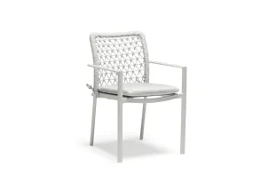 Modern Amberly Dining Chair in Elegant Light Grey Upholstery