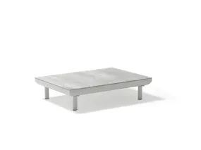 Amberly Outdoor Coffee Table in Light Grey