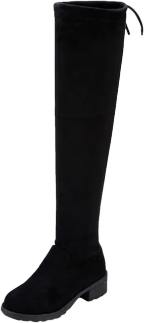 Ankle Boots For Women Lug Sole Over Knee Boots Strappy Suede Thigh High Boots Knee High Boots Tall Bootie