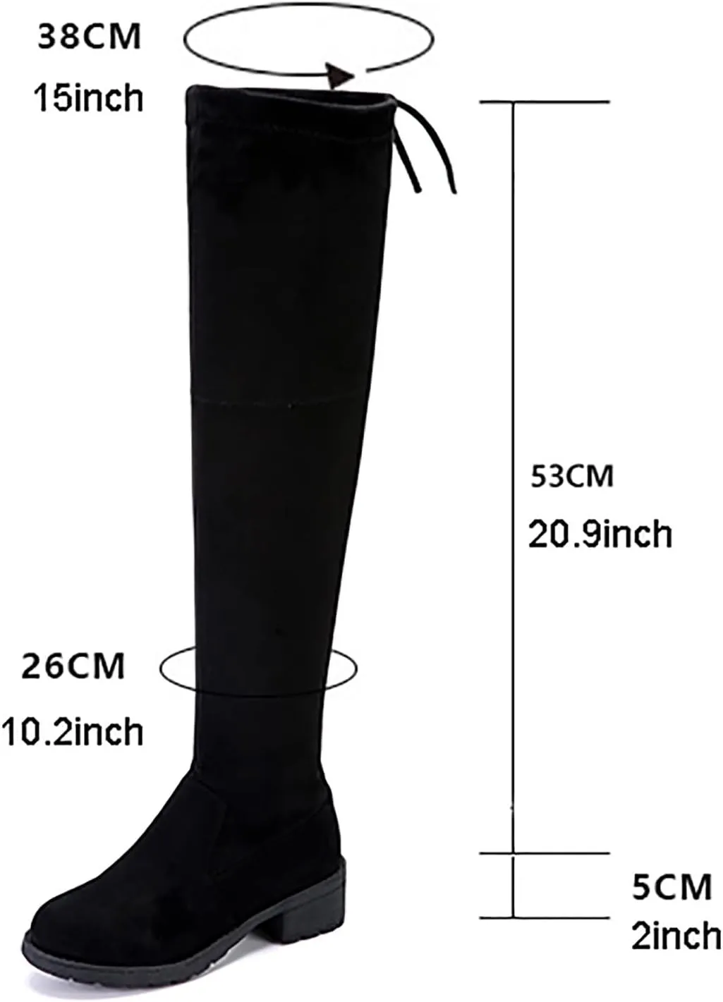 Ankle Boots For Women Lug Sole Over Knee Boots Strappy Suede Thigh High Boots Knee High Boots Tall Bootie