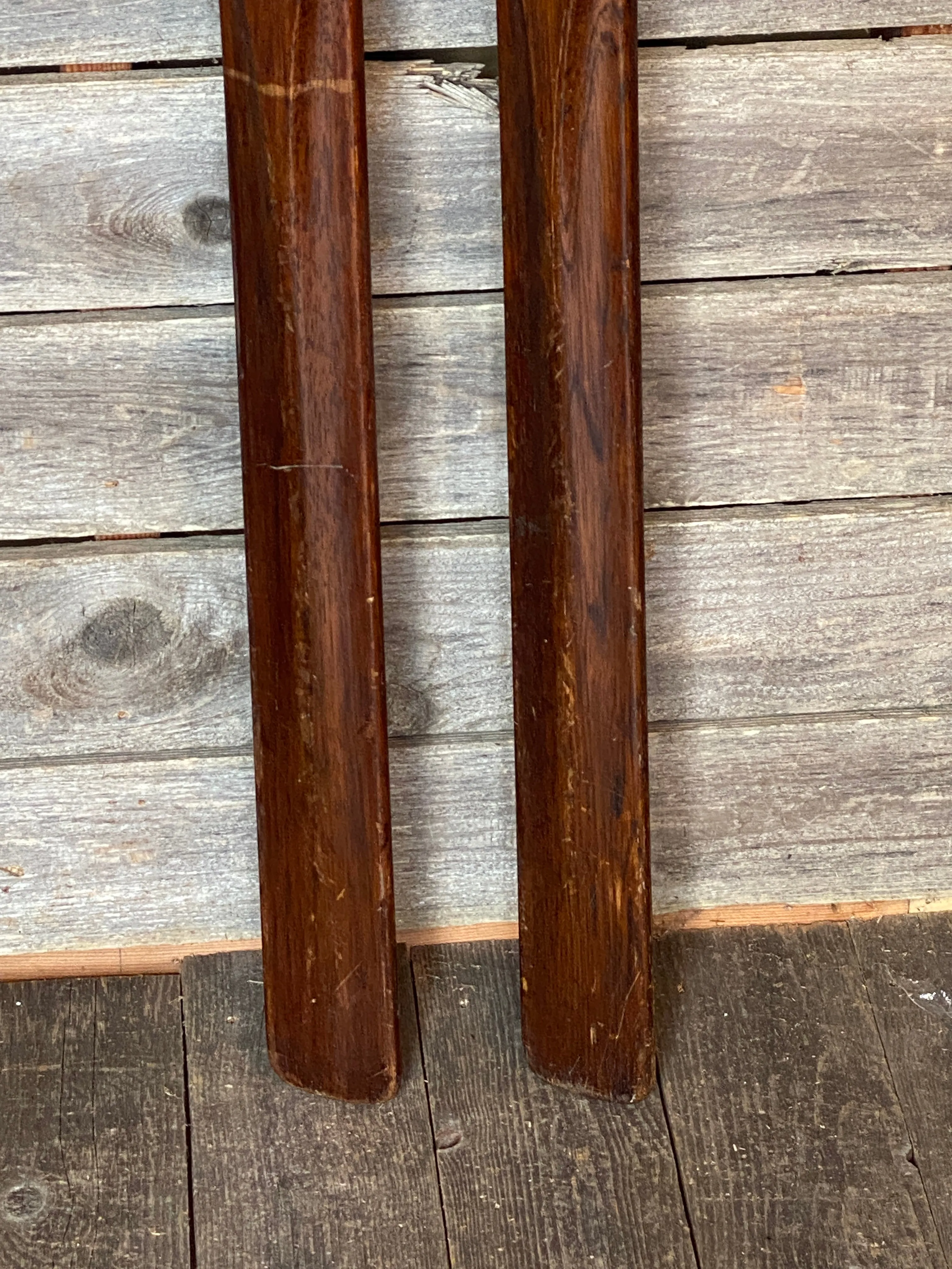 Antique Hand Carved Ridgetop Skis