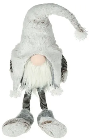 Arthur Grey Faux Fur Sitting Gonk