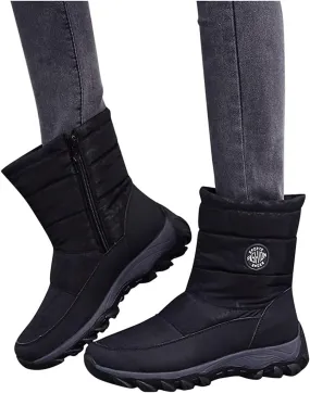 Bcshiye Women's Winter Snow Boots Fashion Outdoor Mid Calf Boot Waterproof Lightweight Warm Anti Slip Ankle Booties