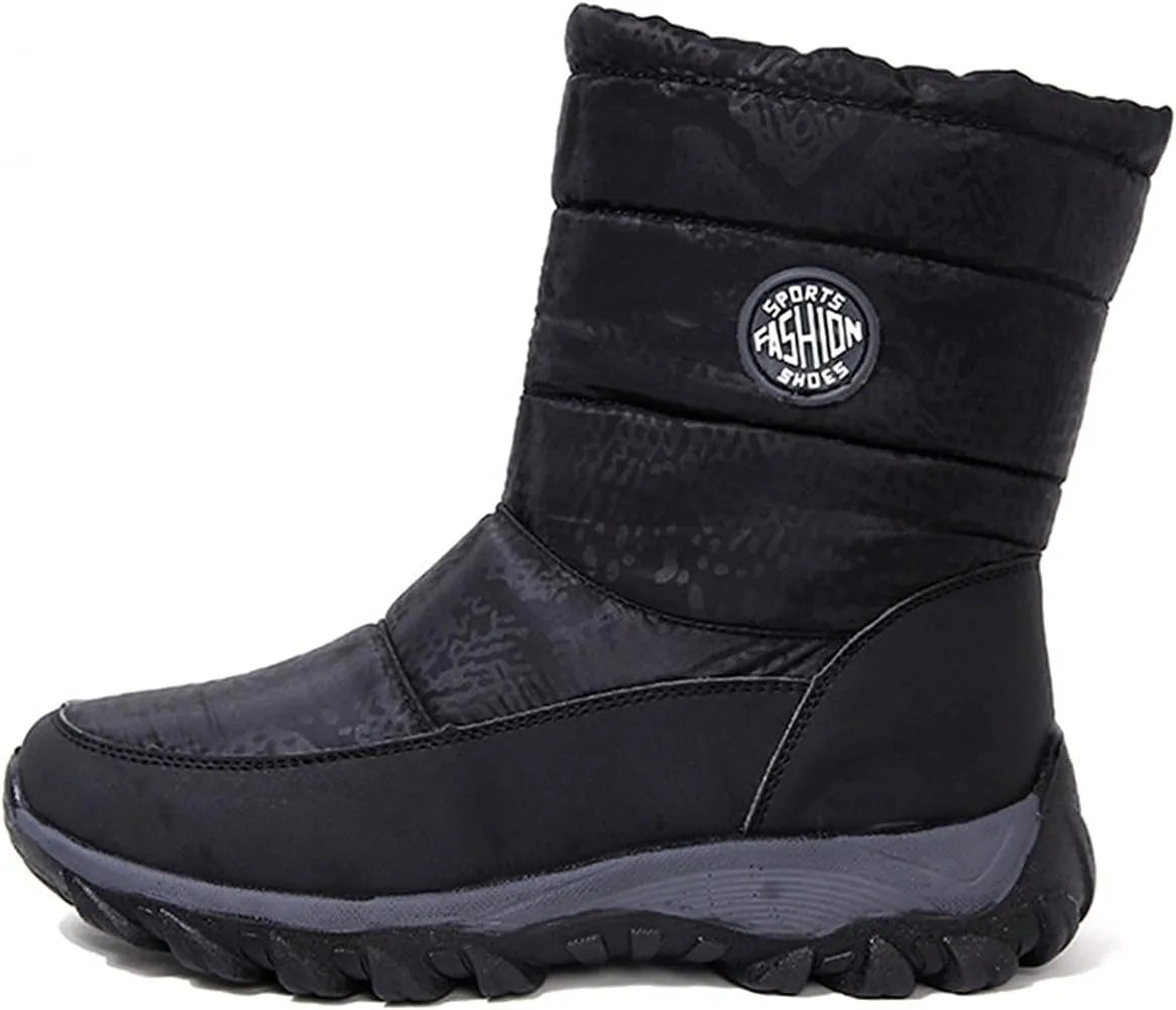 Bcshiye Women's Winter Snow Boots Fashion Outdoor Mid Calf Boot Waterproof Lightweight Warm Anti Slip Ankle Booties