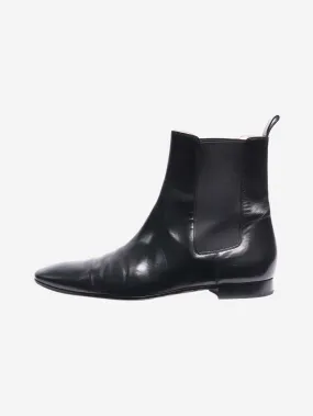 Black leather Chelsea boots - size EU 40.5