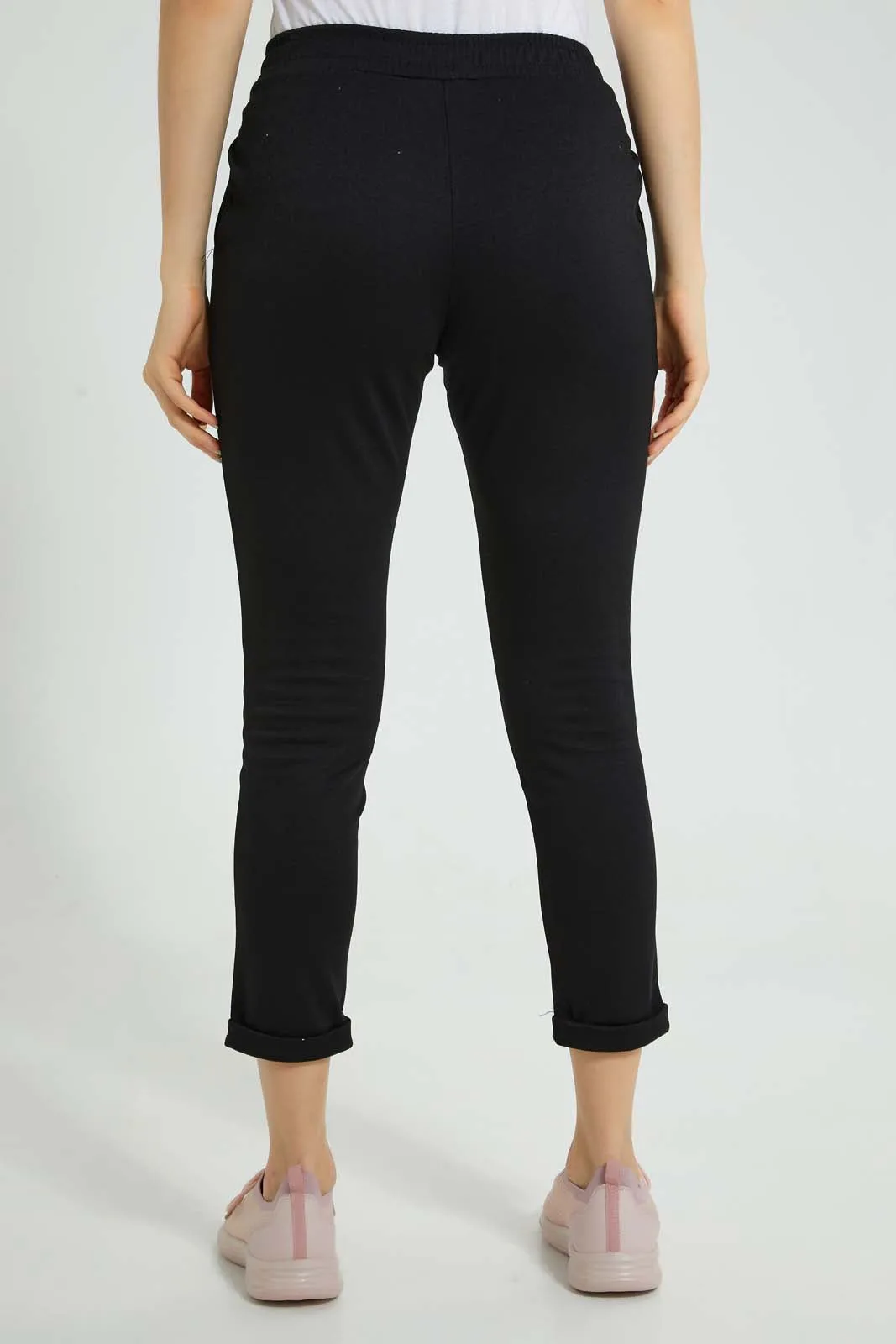 Black Tapered Fit Trouser