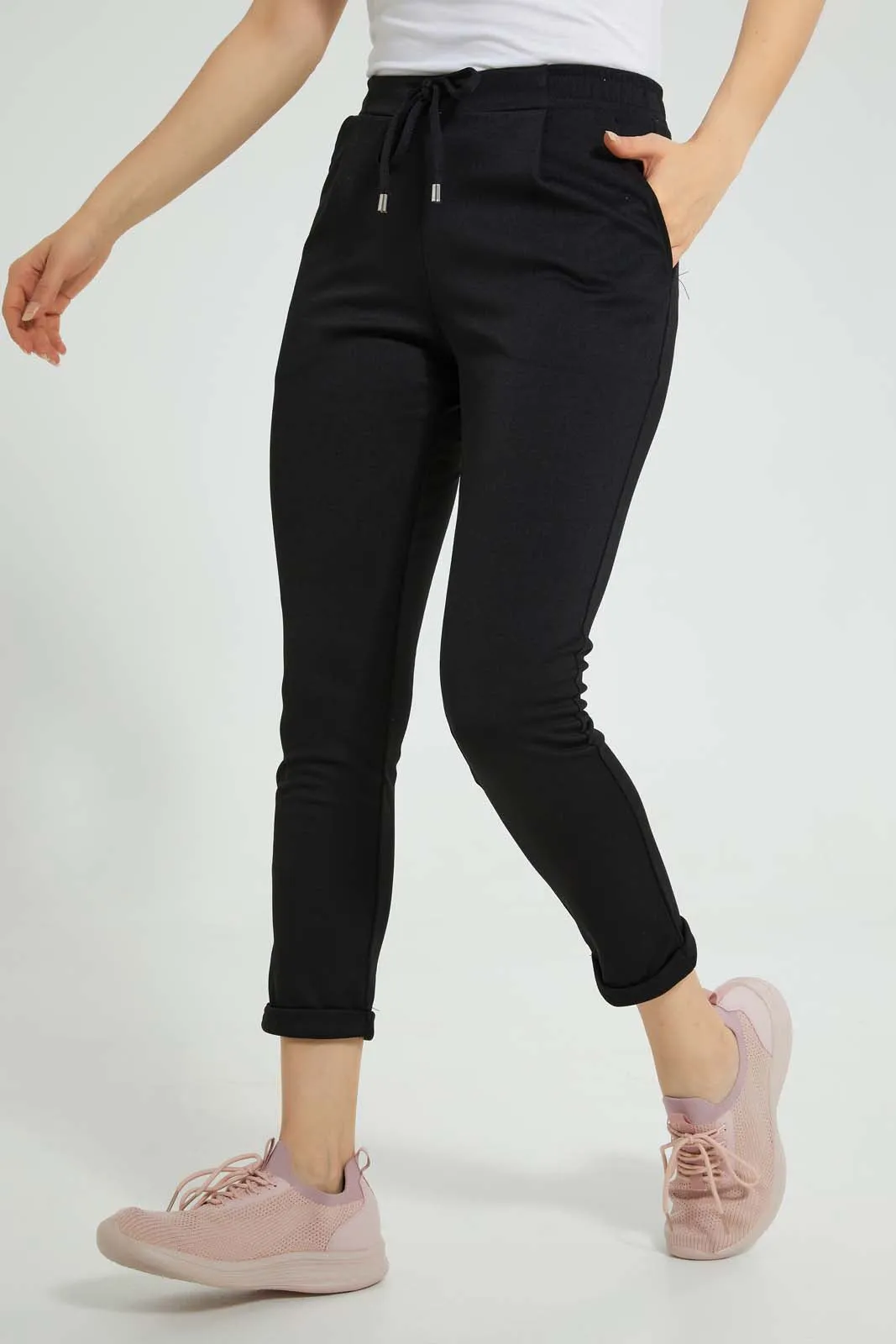 Black Tapered Fit Trouser