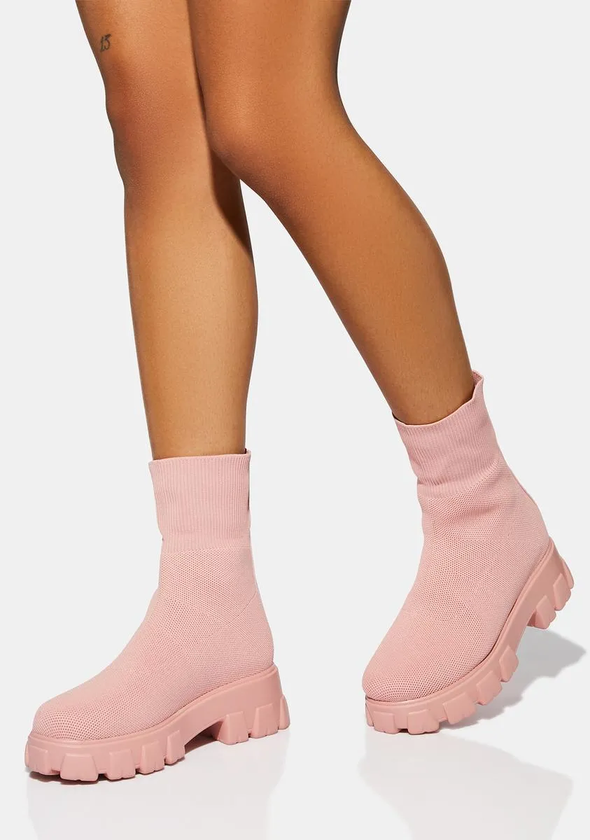 Blush Take It Down Stretch Boots