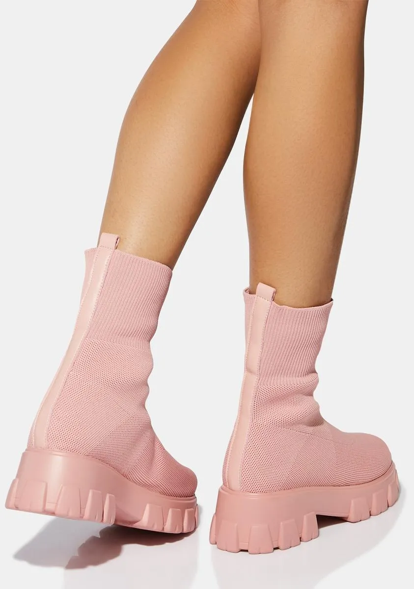 Blush Take It Down Stretch Boots