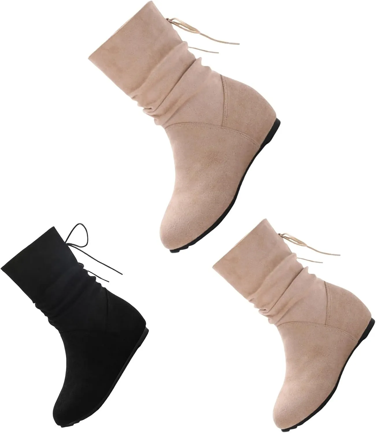 Booties for Women Womens Wide Cowboy Boots Winter Women Boots Orthotic Boots for Women Women'S Wedge Boots Comfortable Ankle Wedge Booties Women's Wide Width Brown Ankle Boots