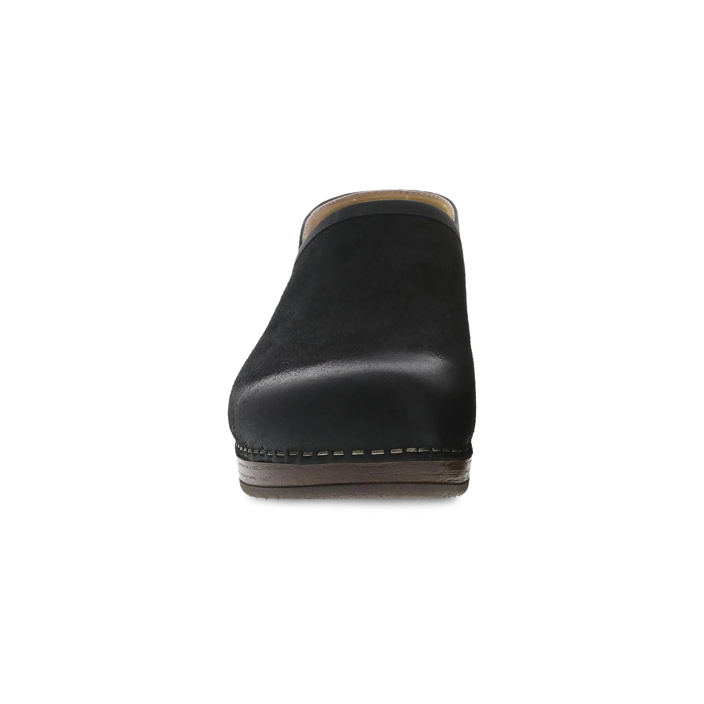 Brenna Black Burnished Suede
