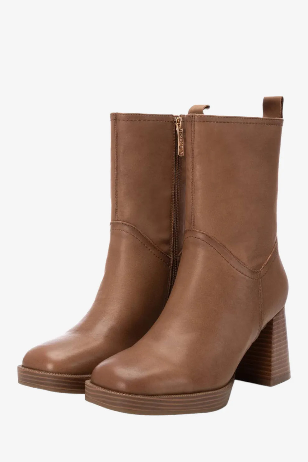 Certainly! Here’s an optimized title for the product:

Stylish Carmela Taupe Leather Ankle Boots - Comfortable and Versatile Footwear for Every Occasion