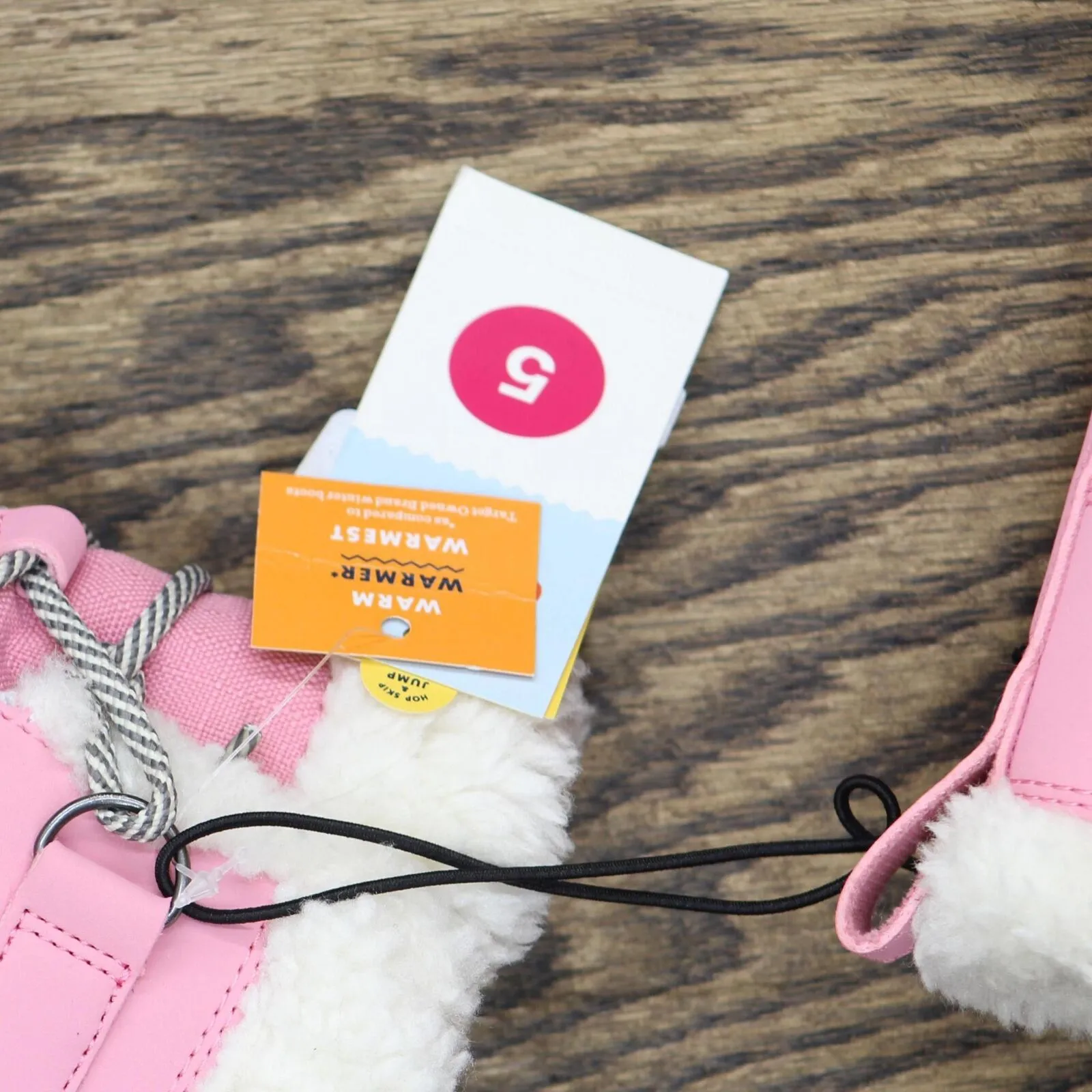 Cat & Jack Girls Kit Winter Boots AEX51 Pink 5