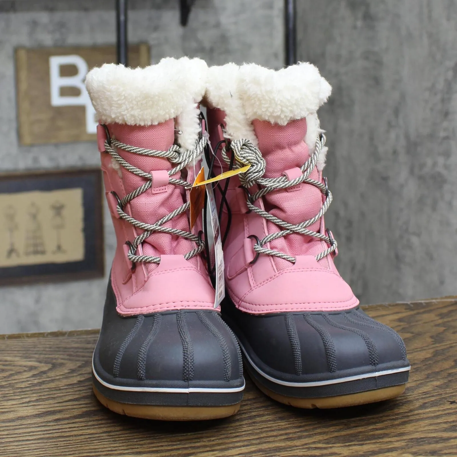 Cat & Jack Girls Kit Winter Boots AEX51 Pink 5