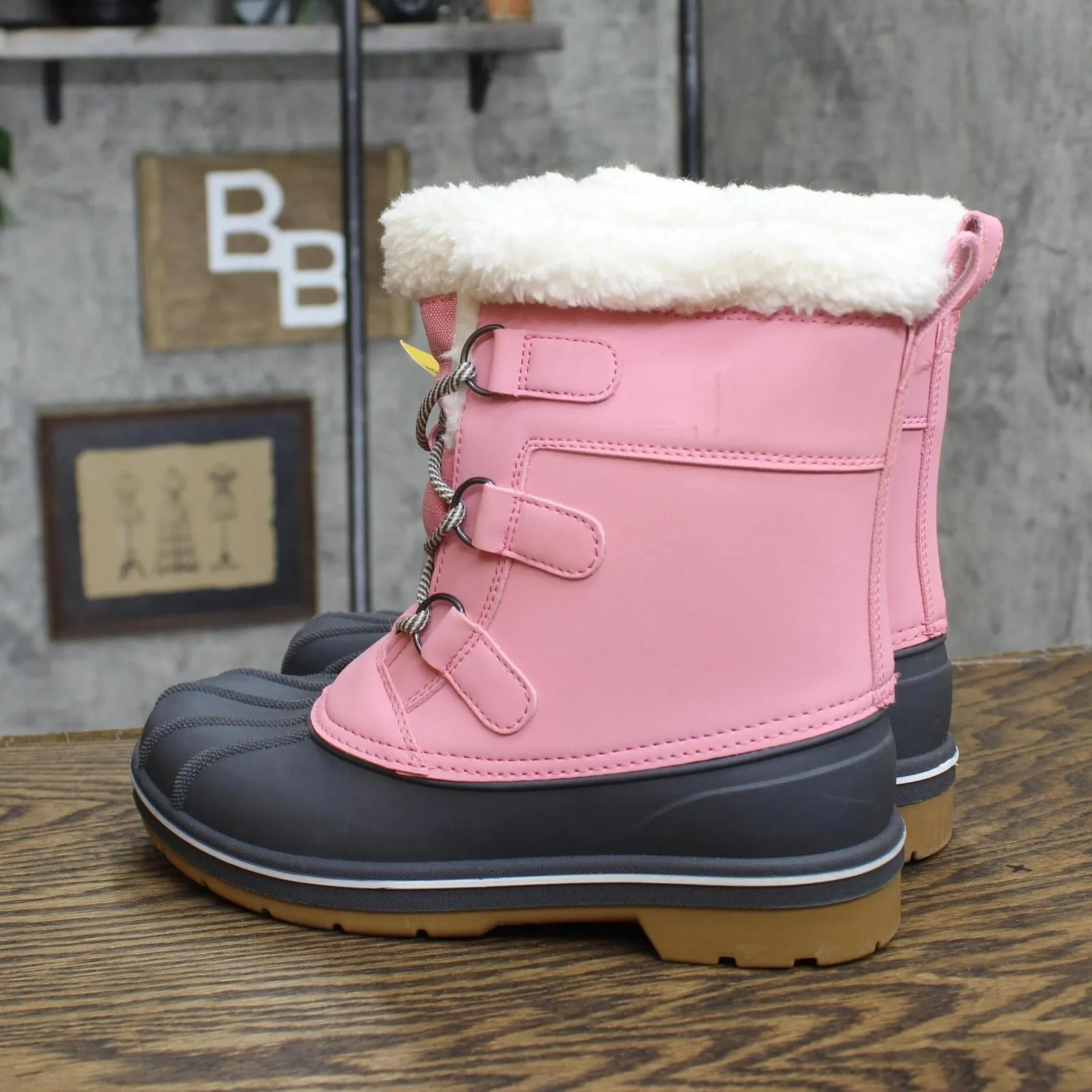 Cat & Jack Girls Kit Winter Boots AEX51 Pink 5