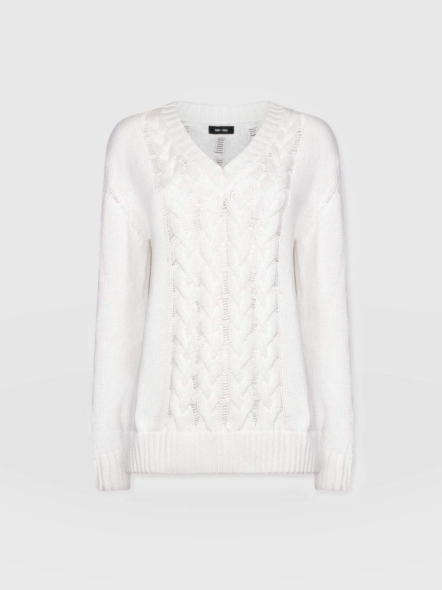 Cotton Cable Knit Jumper - Cream