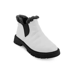 Cozy Step Winter Bootie White