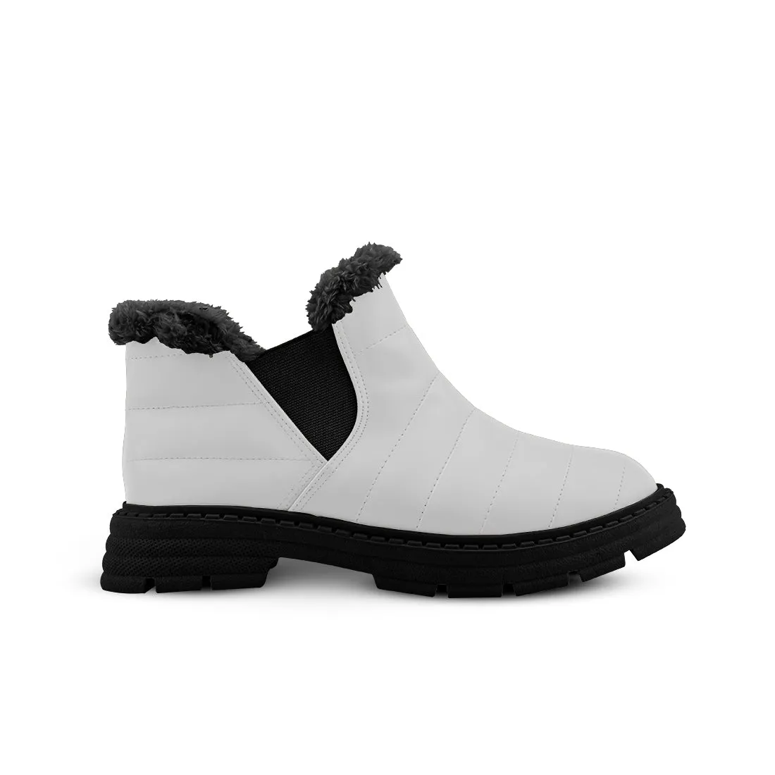 Cozy Step Winter Bootie White