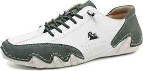 Driving Shoes for Men Women Fashion Leather Beck Shoes with Arch Support,Lightweigh Retro Slip On Walking Sneakers Footwear,Outdoor Comfort Hiking Sports Sneakers