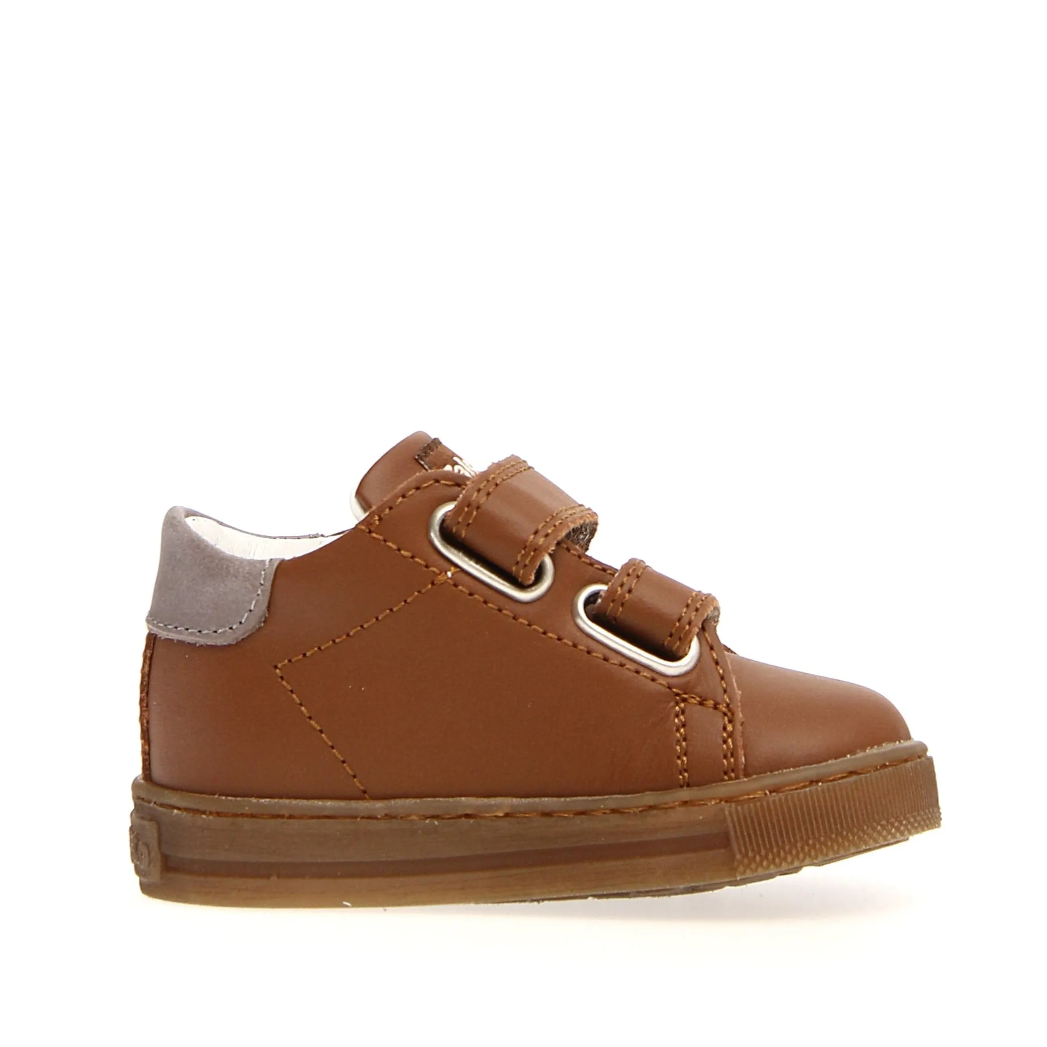 Falcotto Girl's and Boy's Sasha Vl Calf Fashion Sneakers - Cuoio/Dark Grey