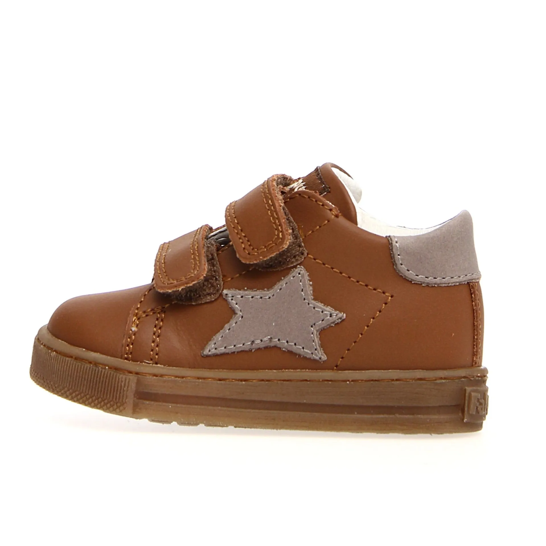 Falcotto Girl's and Boy's Sasha Vl Calf Fashion Sneakers - Cuoio/Dark Grey