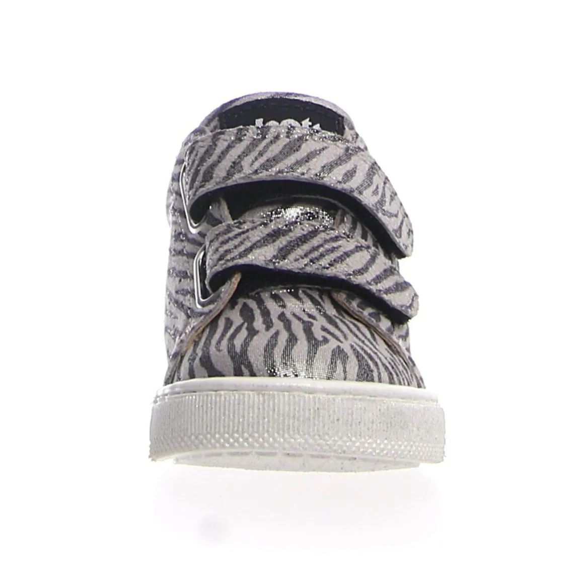 Falcotto Girl's Heart Vl St.Zebra Sneakers - Lam Argento/Silver