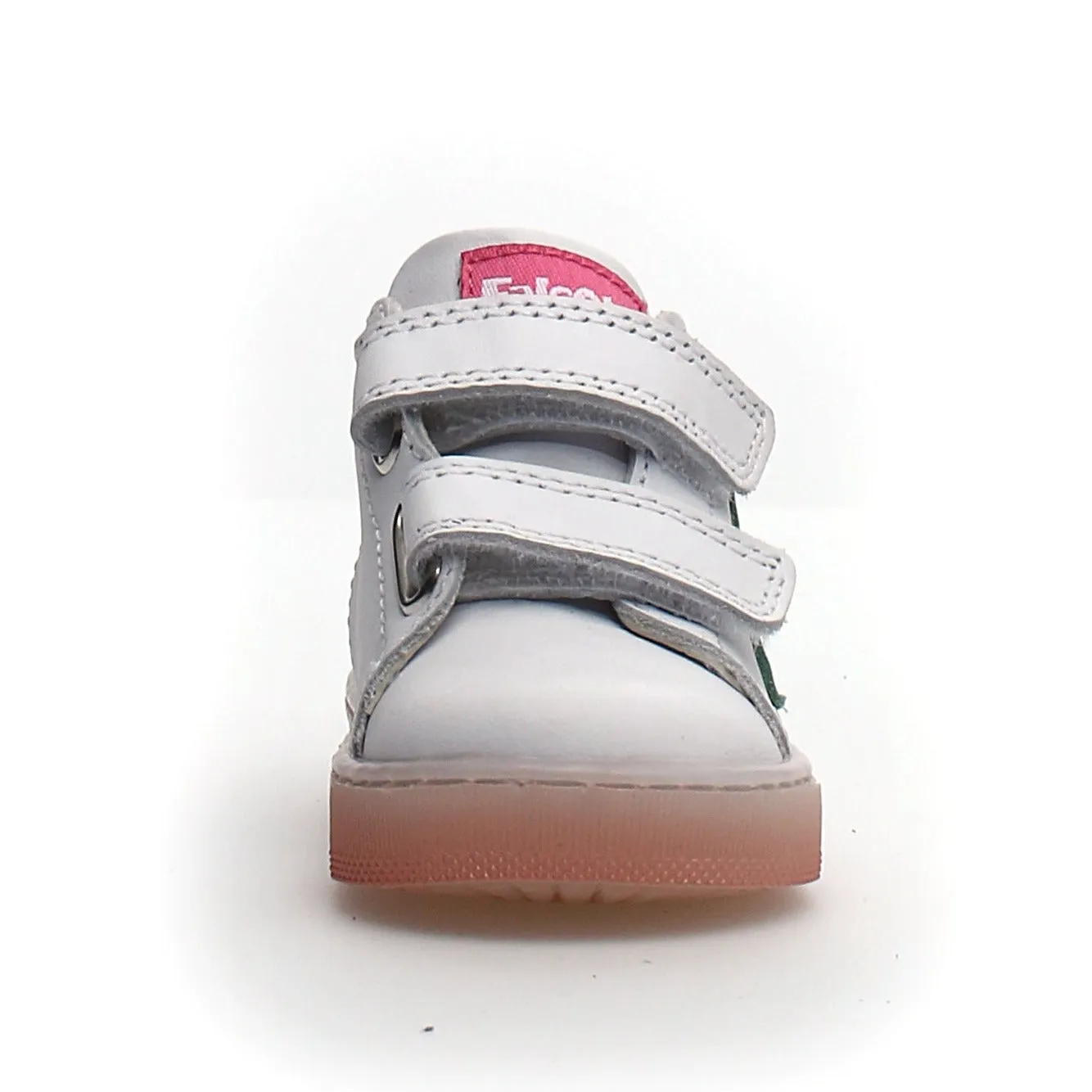 Falcotto Girl's Sasha Vl Calf Fashion Sneakers - White/Pink