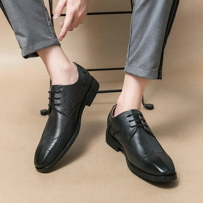 Formal Oxford Shoes for Men Men's Oxford Dress Shoes Luxury Patent Leather Pointed Toe Wedding Shoes, Classic Style Formal Shoes for Men