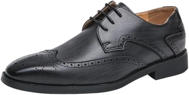 Formal Oxford Shoes for Men Men's Oxford Dress Shoes Luxury Patent Leather Pointed Toe Wedding Shoes, Classic Style Formal Shoes for Men