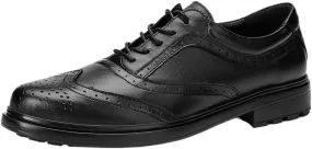Geninue Platform Leather Mens Wingtip Oxford Dress Shoes Men's Oxford Dress Shoes, Comfortable Cap Toe, Leather, Flexible, Breathable, Flat Heel, Lace-Up