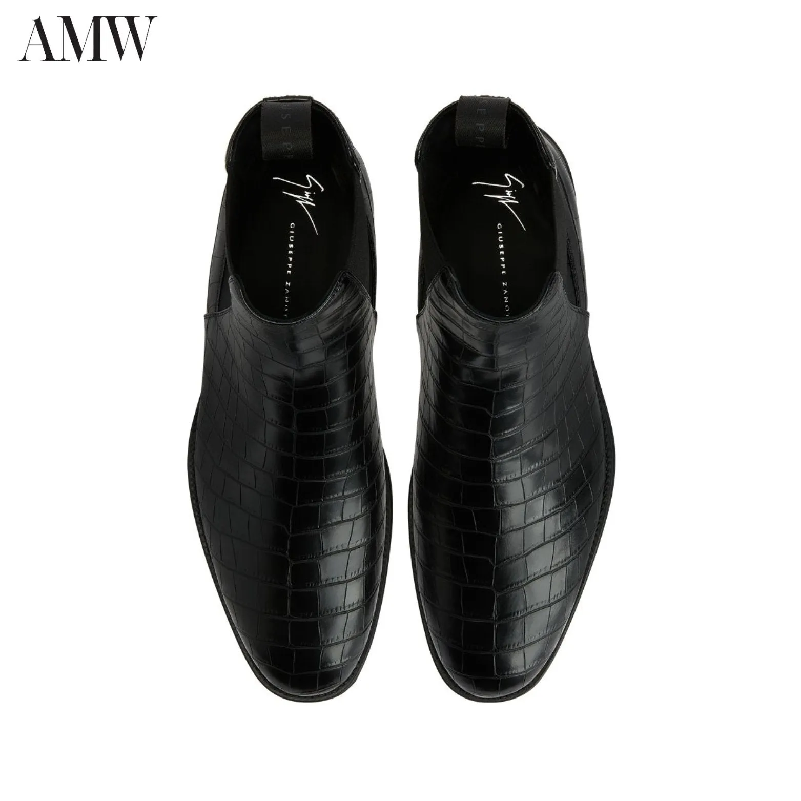 Giuseppe Zanotti Ryim Crocodile-effect Boots