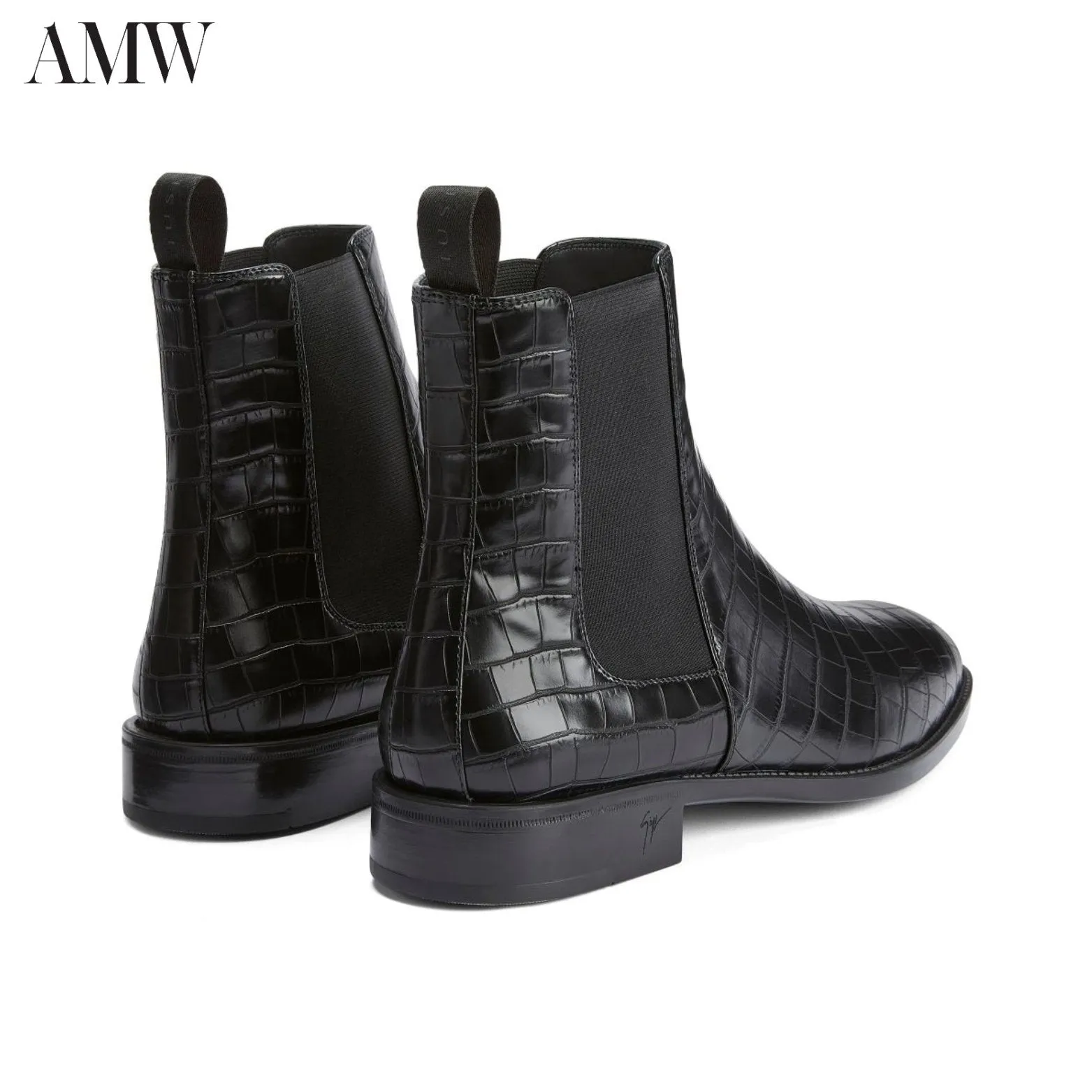 Giuseppe Zanotti Ryim Crocodile-effect Boots