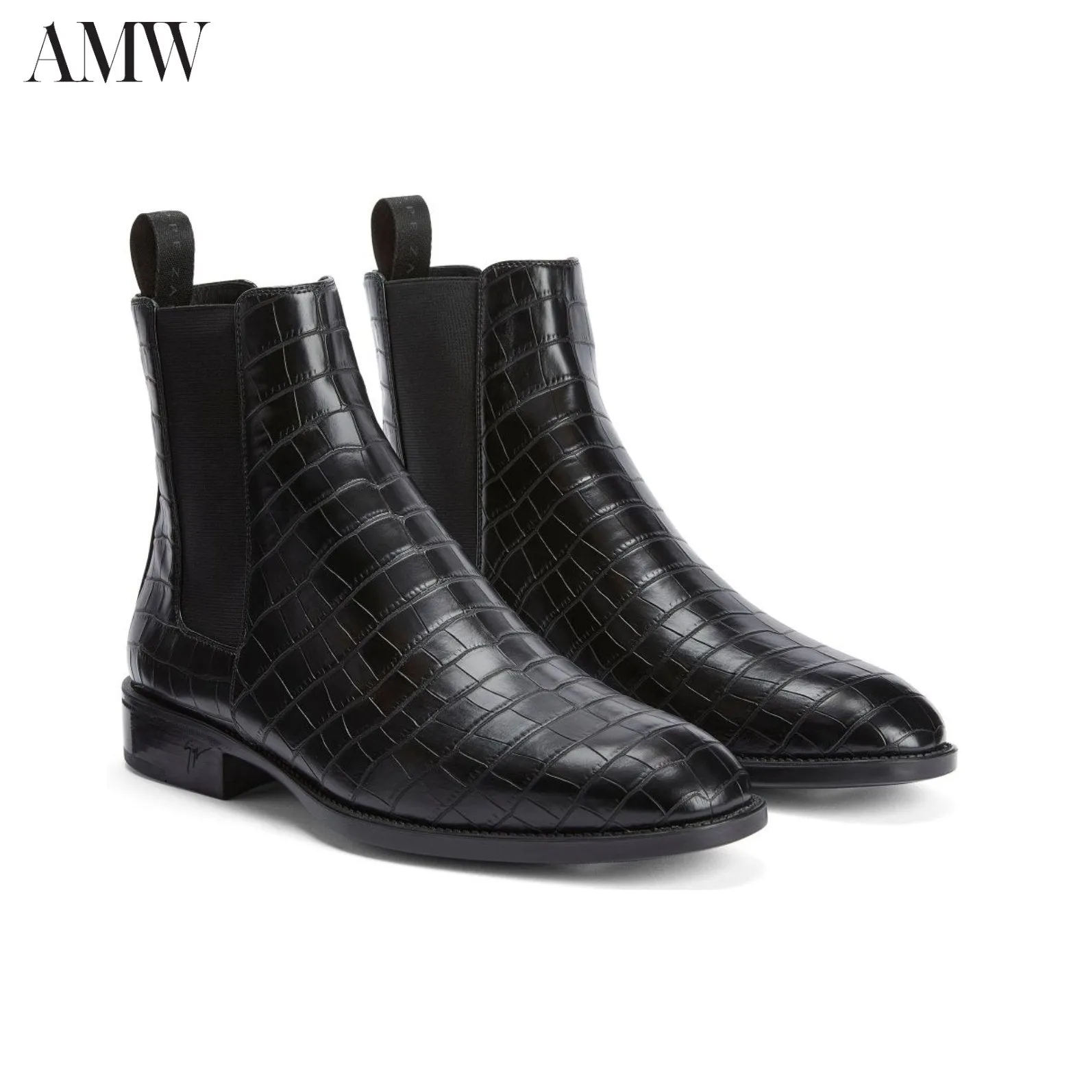 Giuseppe Zanotti Ryim Crocodile-effect Boots