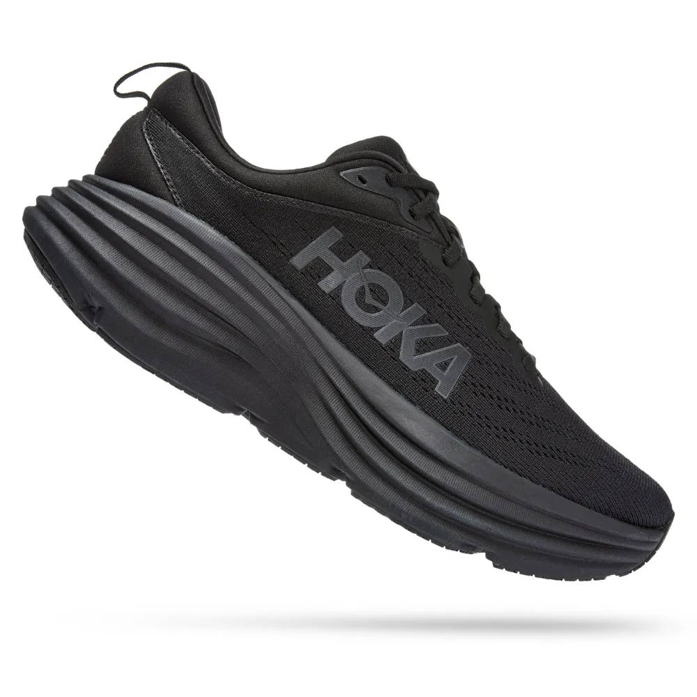 Hoka Bondi 8 Black/Black Running Shoe (Women's)
