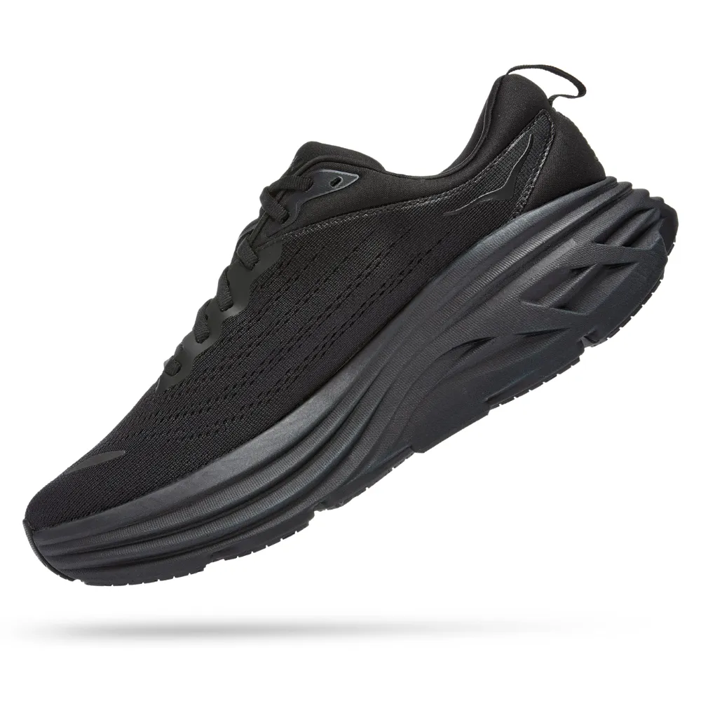 Hoka Bondi 8 Black/Black Running Shoe (Women's)