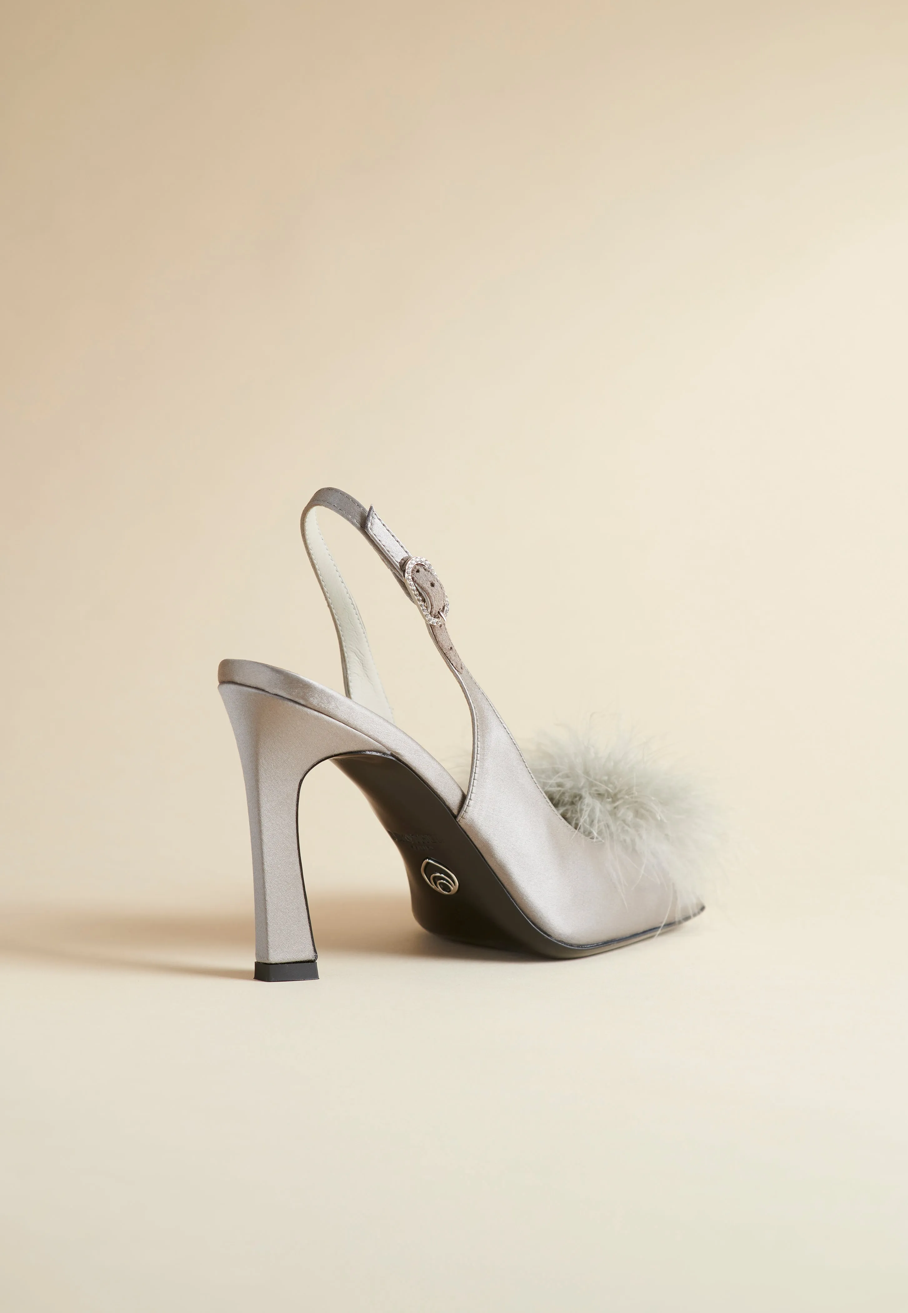 Sure! Here’s an optimized title for the e-commerce product:

Elegant Grey Satin Holly Pump Shoes - Stylish High Heels for Special Occasions