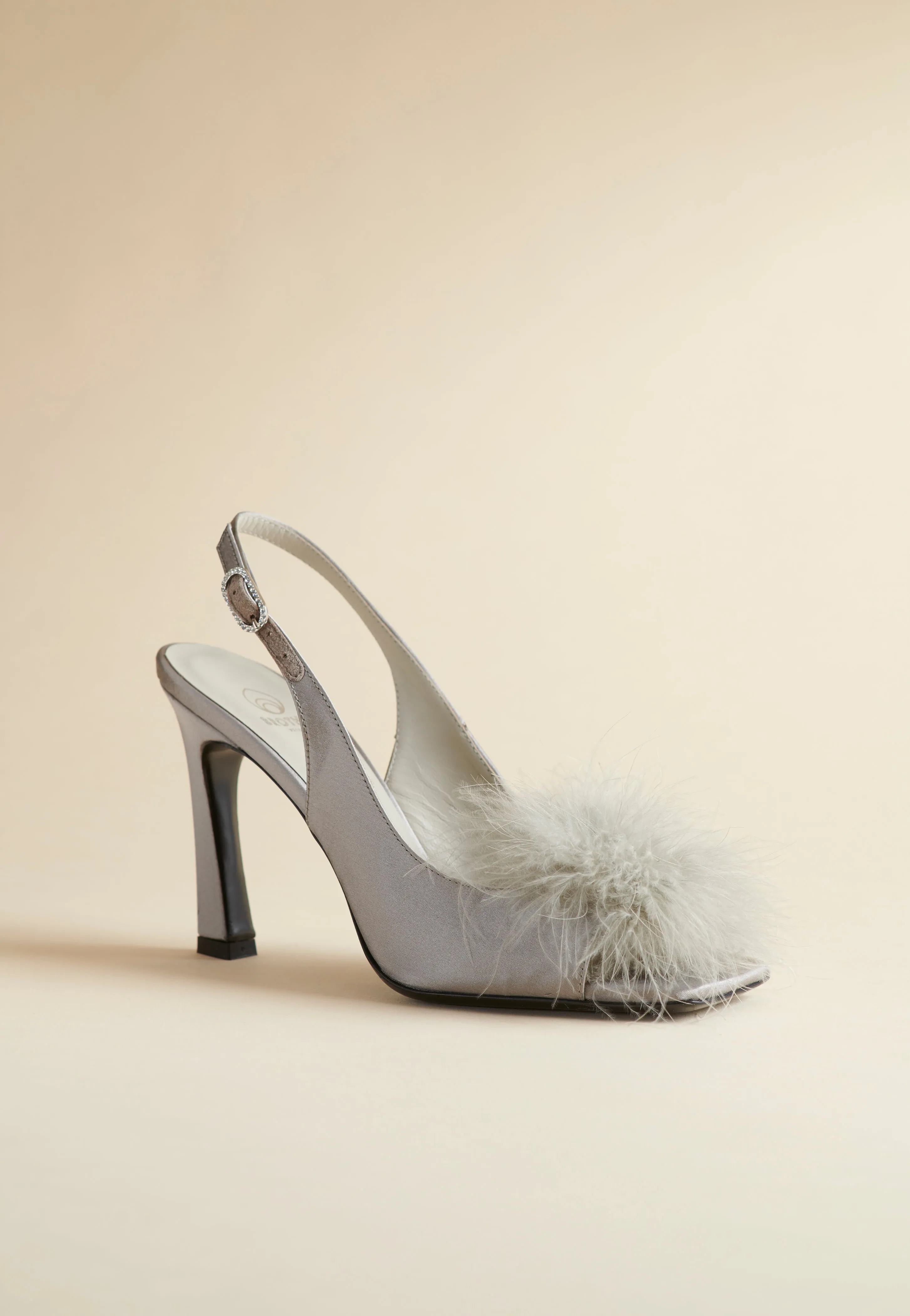 Sure! Here’s an optimized title for the e-commerce product:

Elegant Grey Satin Holly Pump Shoes - Stylish High Heels for Special Occasions