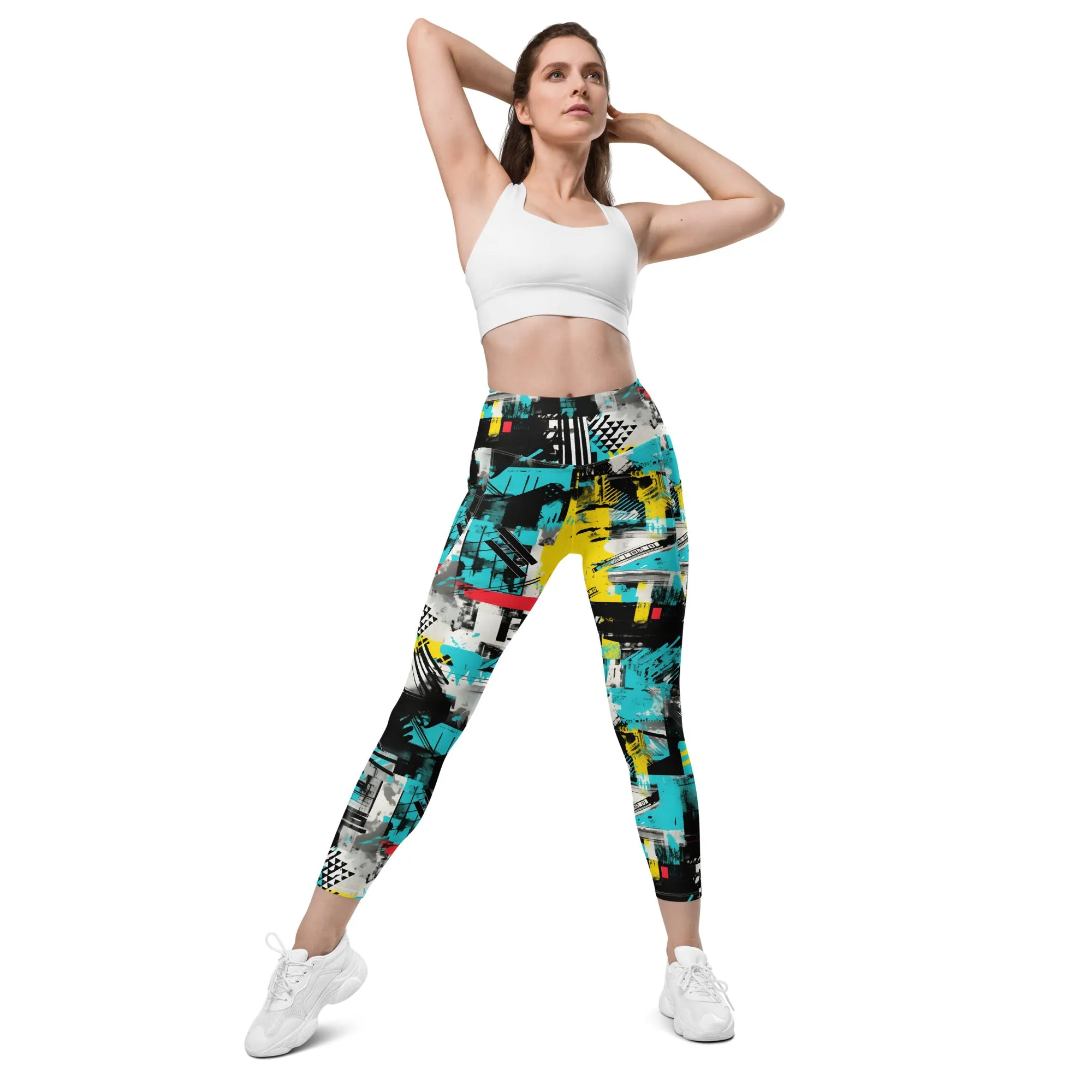 Island Strides: Women's Mile After Mile Tropical Thunder Running Leggings