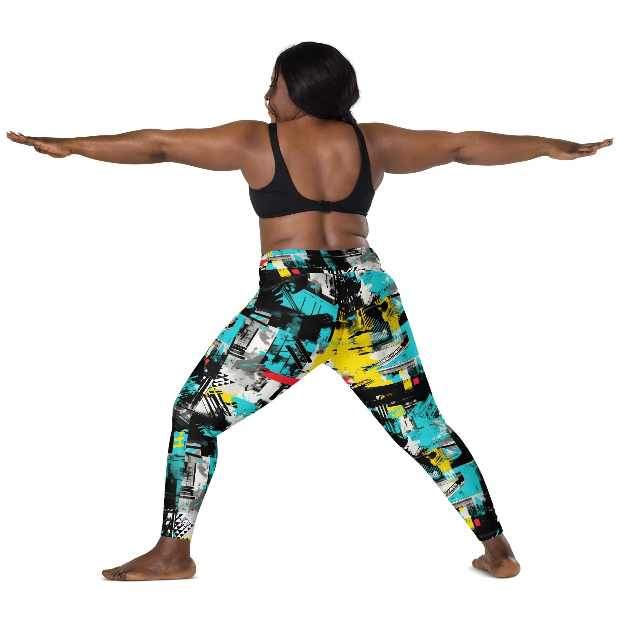 Island Strides: Women's Mile After Mile Tropical Thunder Running Leggings