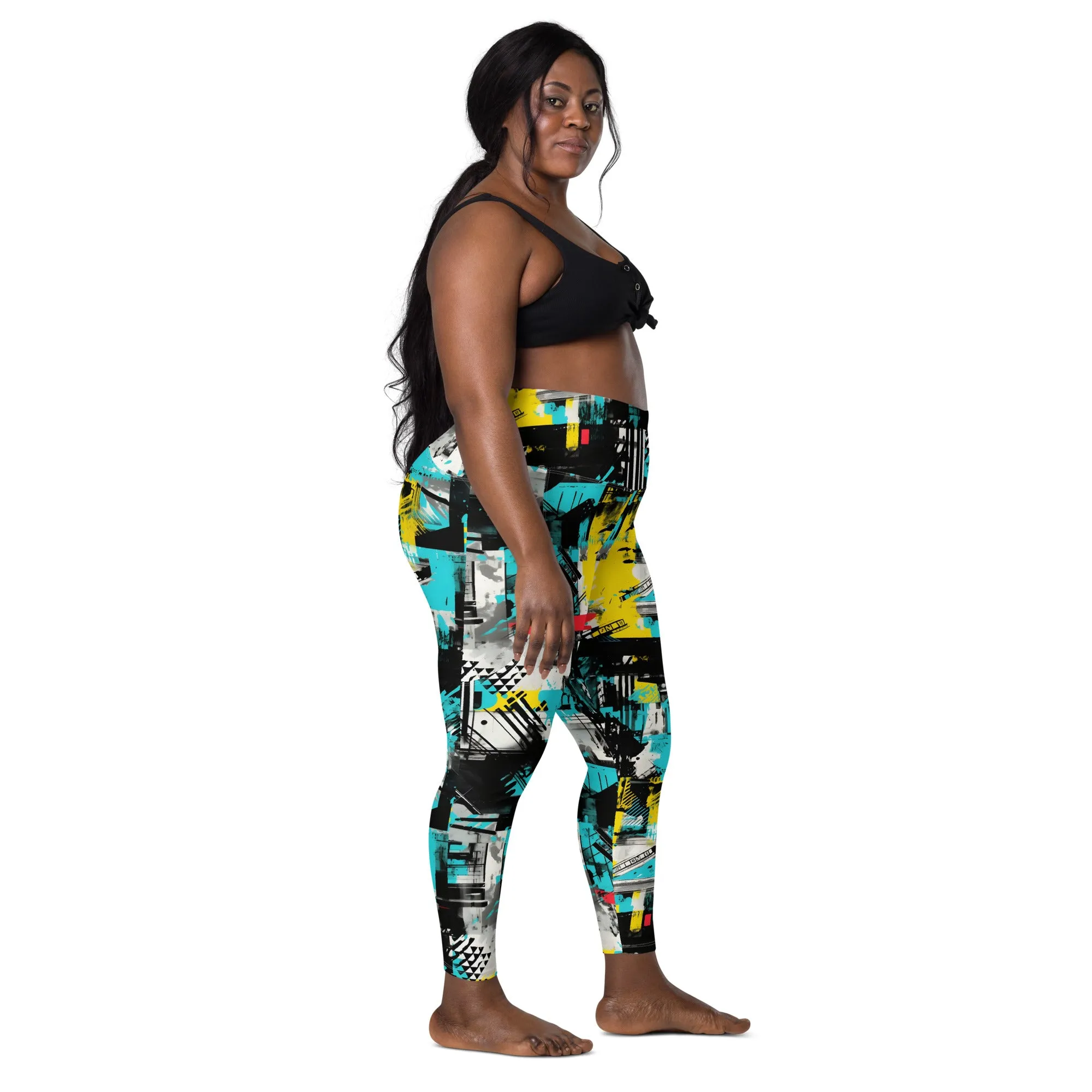 Island Strides: Women's Mile After Mile Tropical Thunder Running Leggings