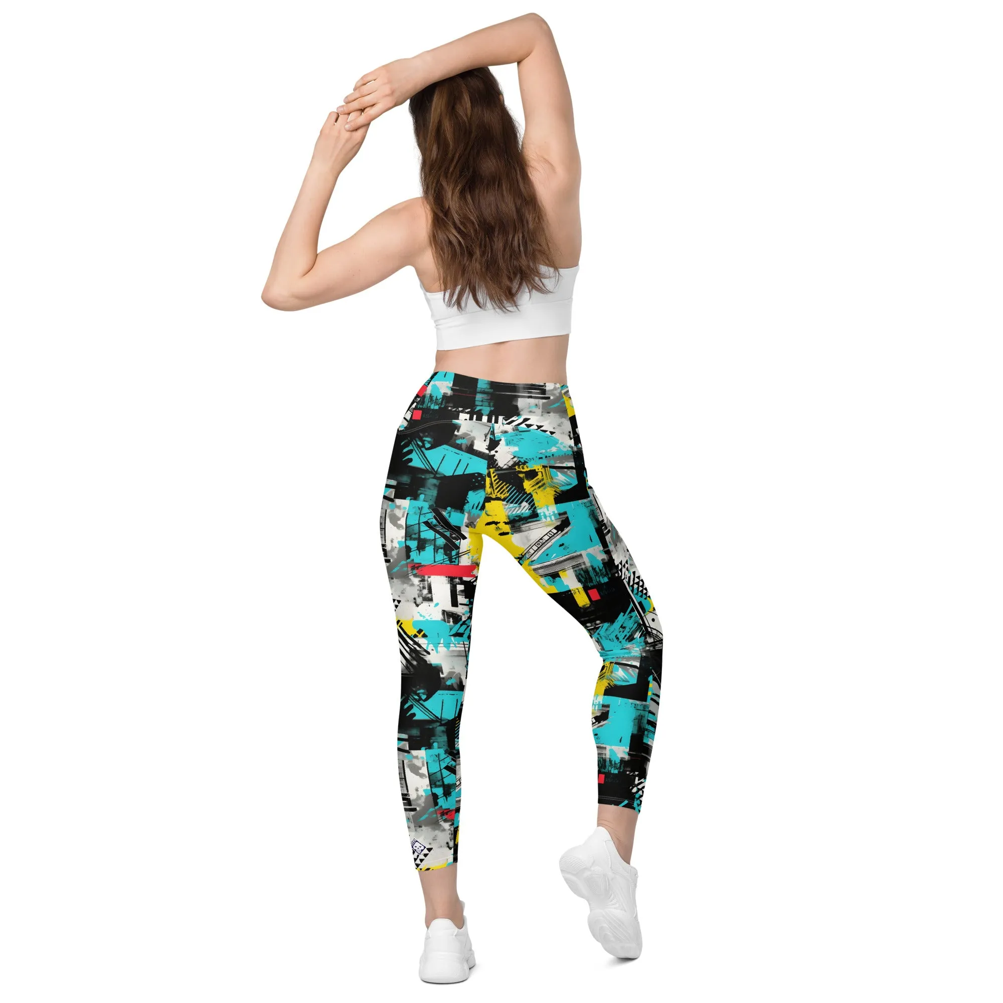 Island Strides: Women's Mile After Mile Tropical Thunder Running Leggings