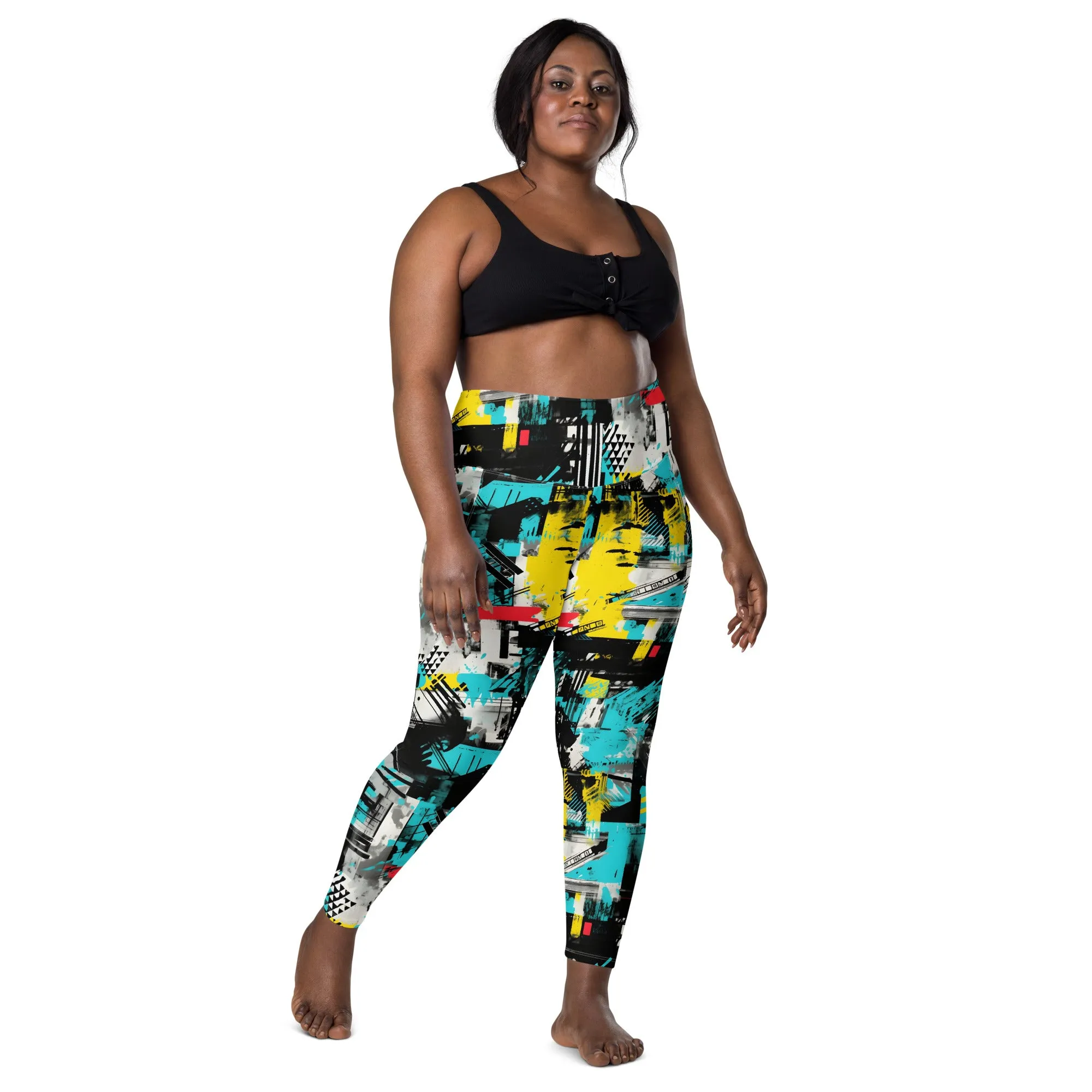 Island Strides: Women's Mile After Mile Tropical Thunder Running Leggings