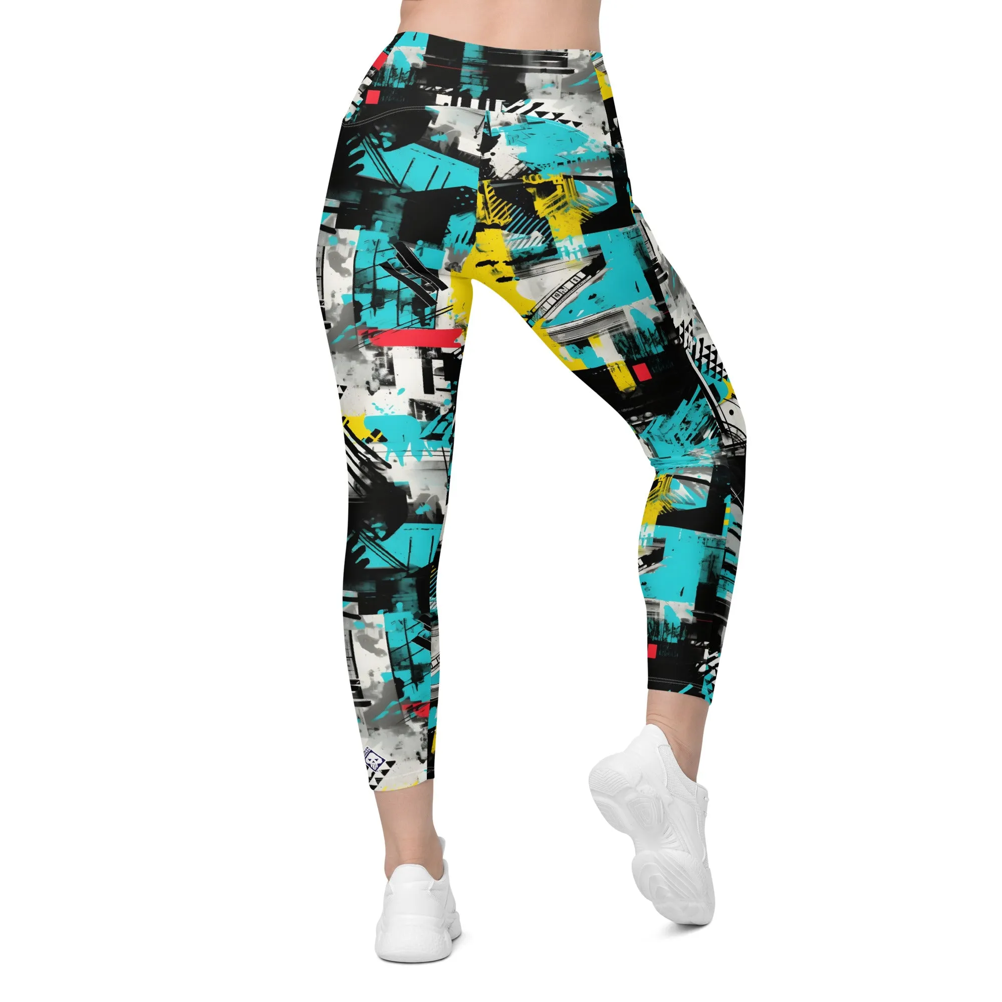 Island Strides: Women's Mile After Mile Tropical Thunder Running Leggings