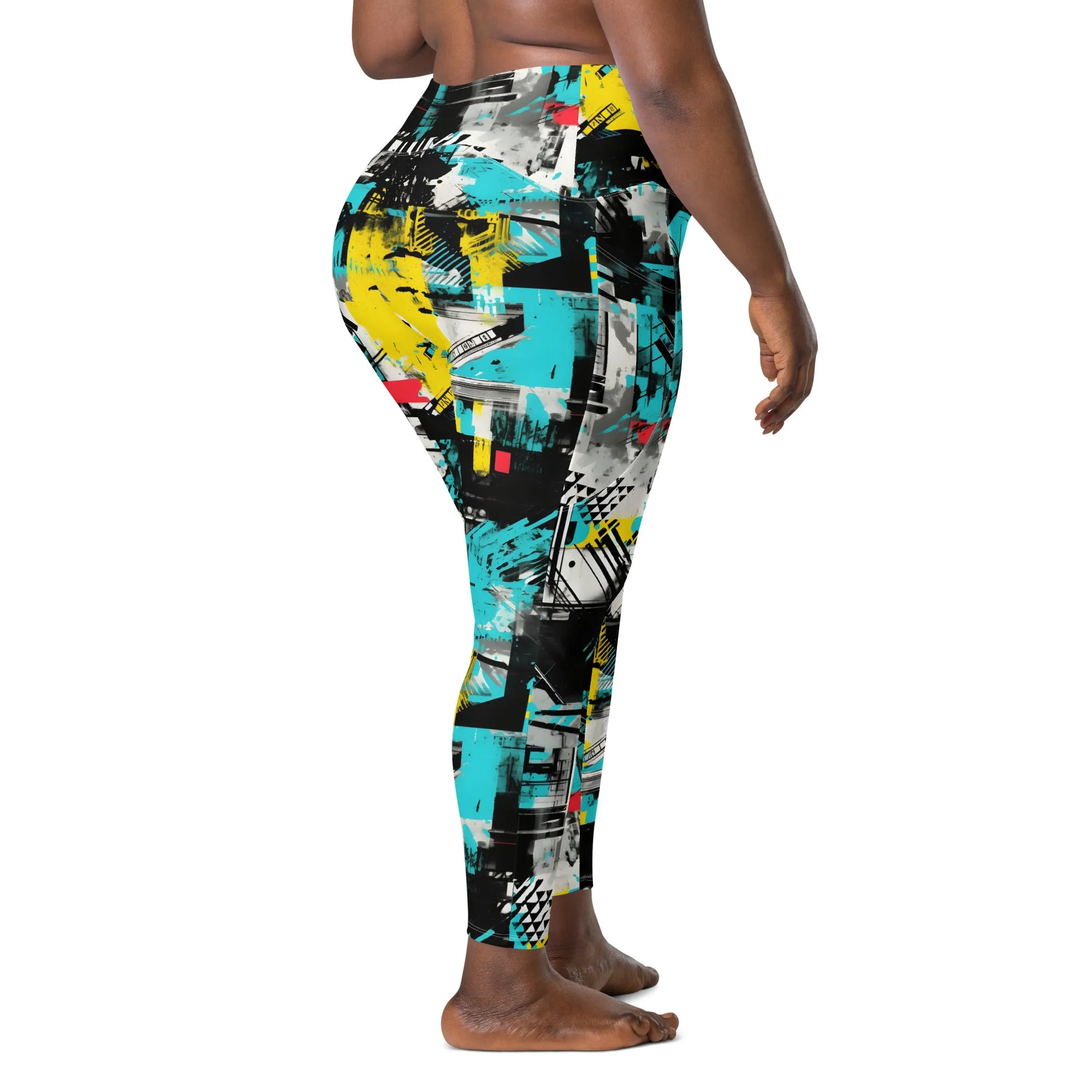 Island Strides: Women's Mile After Mile Tropical Thunder Running Leggings