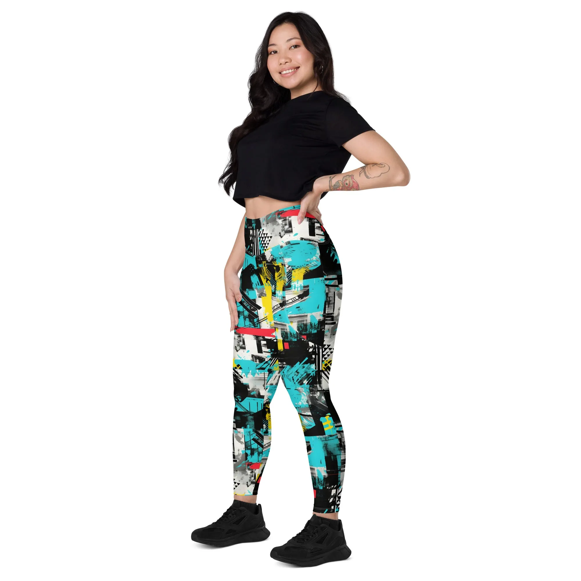Island Strides: Women's Mile After Mile Tropical Thunder Running Leggings