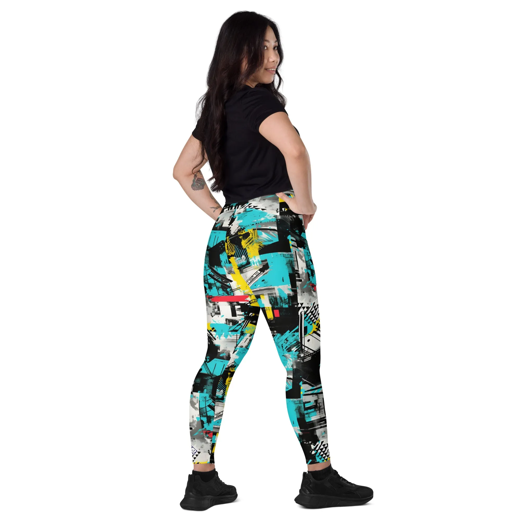 Island Strides: Women's Mile After Mile Tropical Thunder Running Leggings