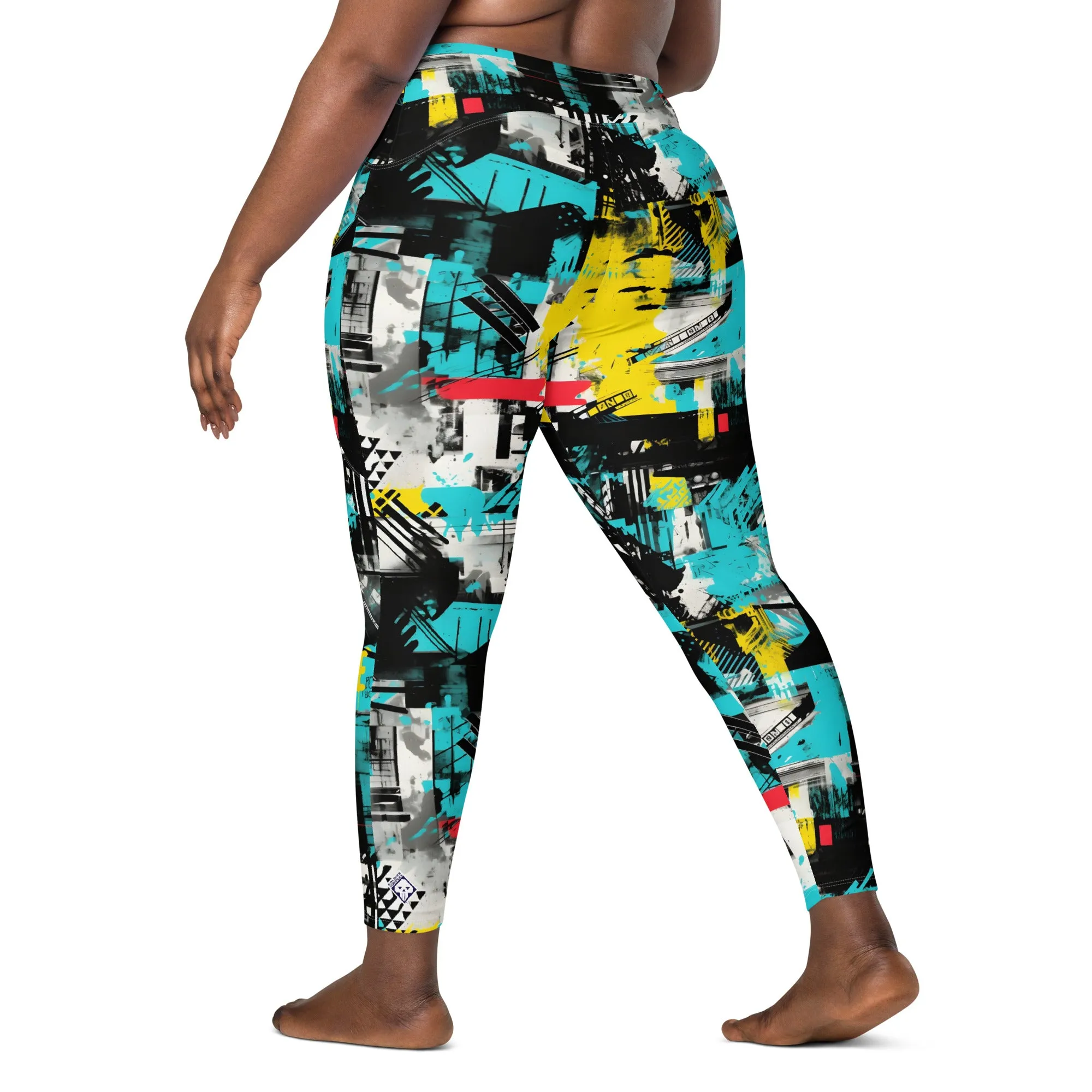 Island Strides: Women's Mile After Mile Tropical Thunder Running Leggings